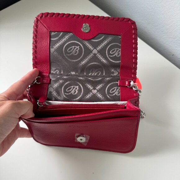 Brighton Red Leather Ferrara Purse - Picture 4 of 5
